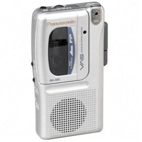 Panasonic RN-305 Voice Activated Cassette Recorder Silver - Picture 1 of 10